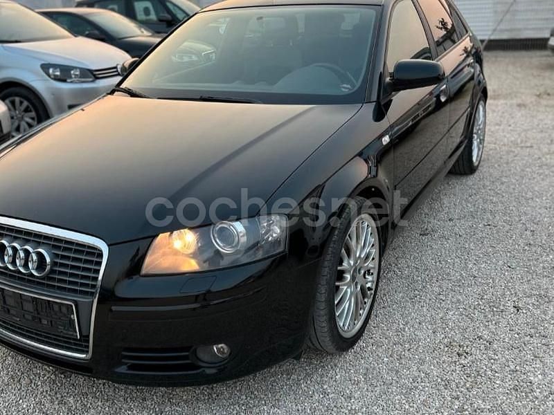 Usado Audi A3 S-Line 170 CV (125 kW) 2008 Negro Utilitario