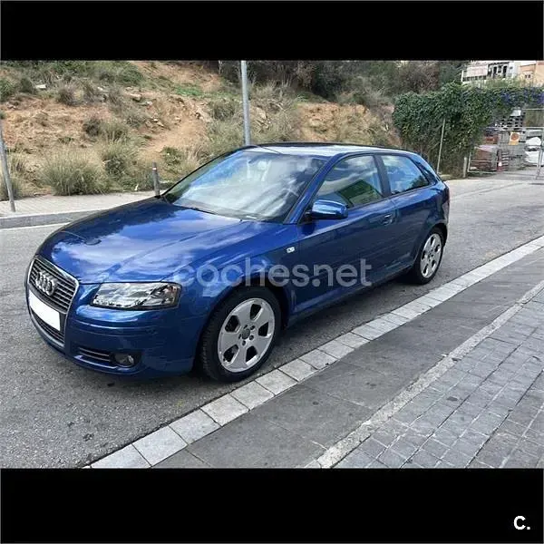 Usado Audi A3 Ambition 140 CV (102 kW) 2007 Azul Utilitario