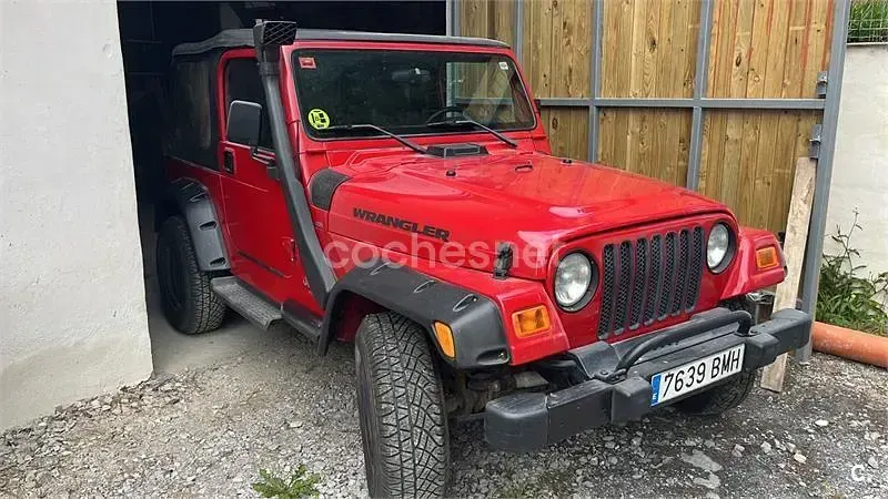 Usado Jeep Wrangler 118 CV (86 kW) 2001 Rojo SUV