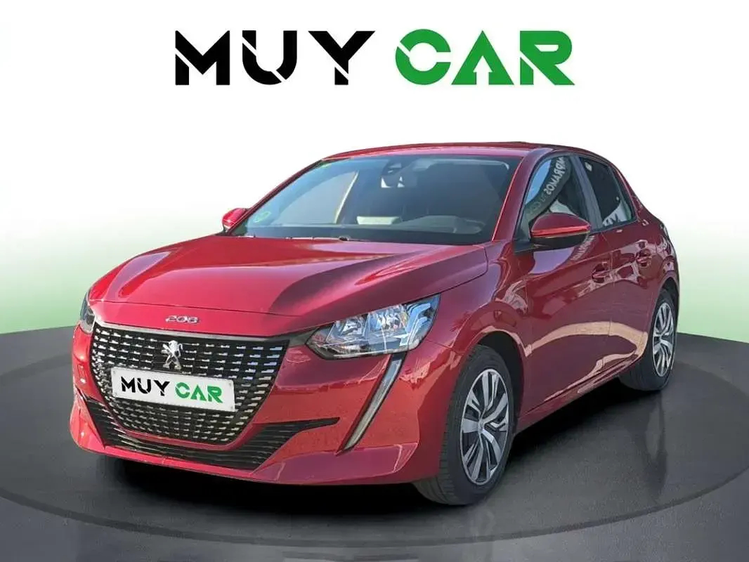 Usado Peugeot 208 Active 102 CV (75 kW) 2019 Rojo Utilitario