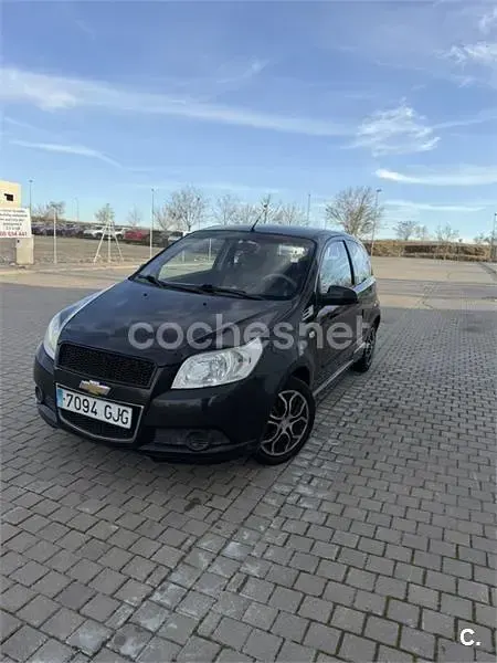 Usado Chevrolet Aveo LS 84 CV (61 kW) 2008 Negro Berlina