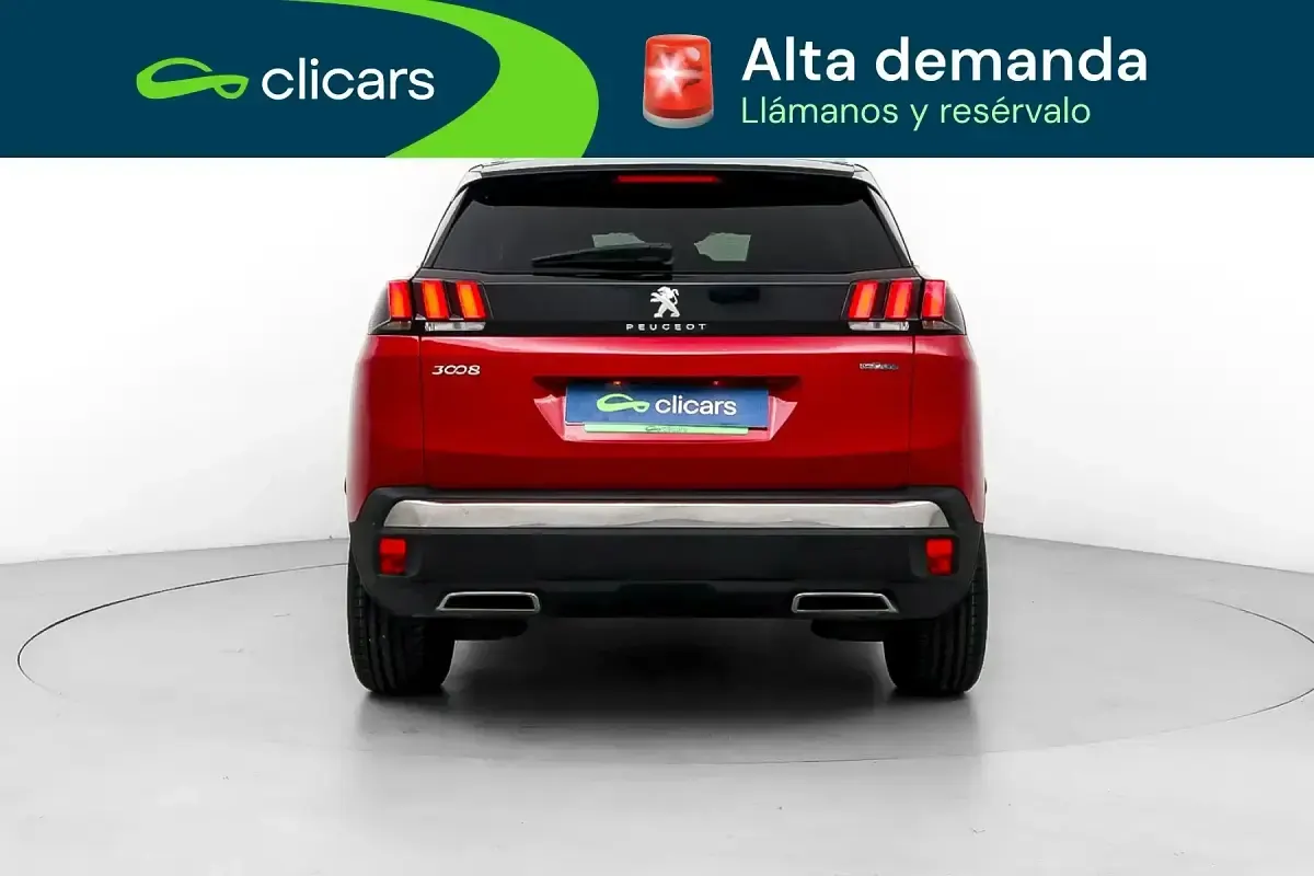 Usado Peugeot 3008 GT-line 130 CV (95 kW) 2017 Rojo SUV