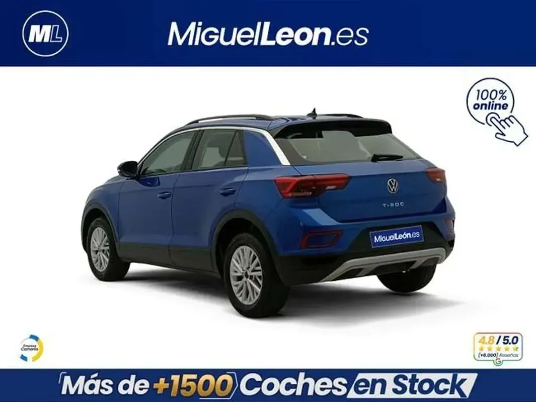 Usado VW T-Roc Life 110 CV (80 kW) 2023 Azul SUV