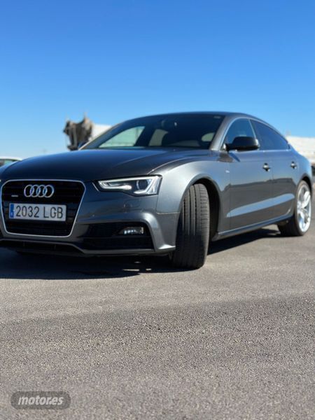 Usado Audi A5 Sportback S-Line 245 CV (180 kW) 2016 Gris Utilitario