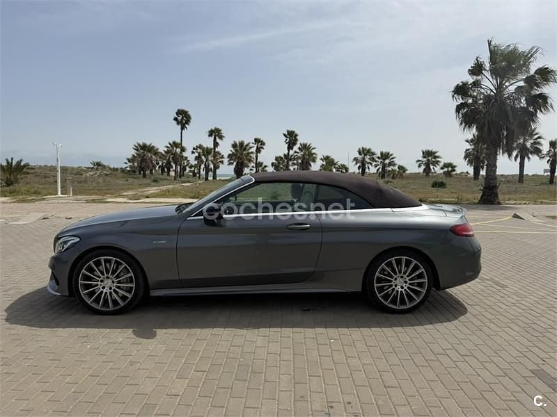 Usado Mercedes C43 AMG 390 CV (286 kW) 2017 Gris / plata Descapotable
