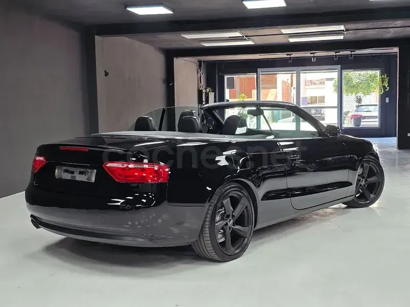 Usado Audi A5 Cabriolet S-Line 170 CV (125 kW) 2009 Negro Descapotable