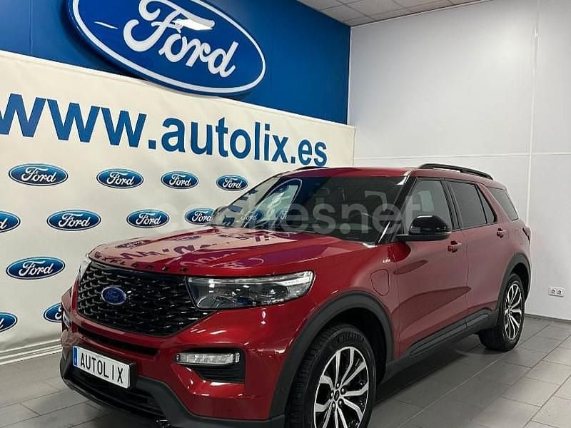 Granate Usado 2021 Ford Explorer ST-Line SUV | 46.700 € (Precio justo) - Imagen 1/4