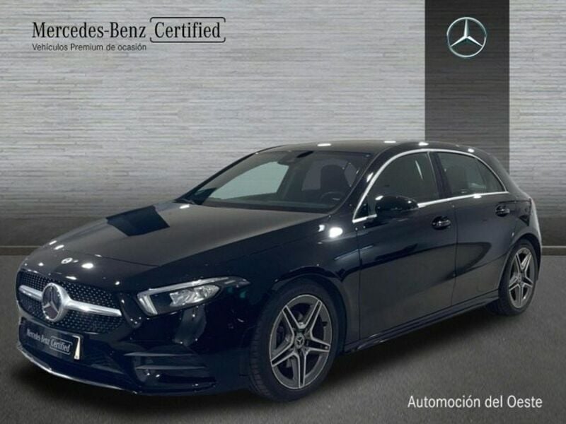 Negro Usado 2021 Mercedes A200 AMG line Berlina | 27.900 € (Precio justo) - Imagen 1/4