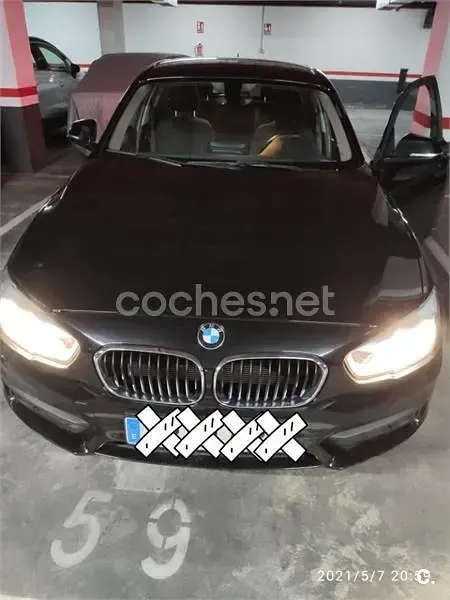 Usado BMW 116 116 CV (85 kW) 2018 Negro Utilitario