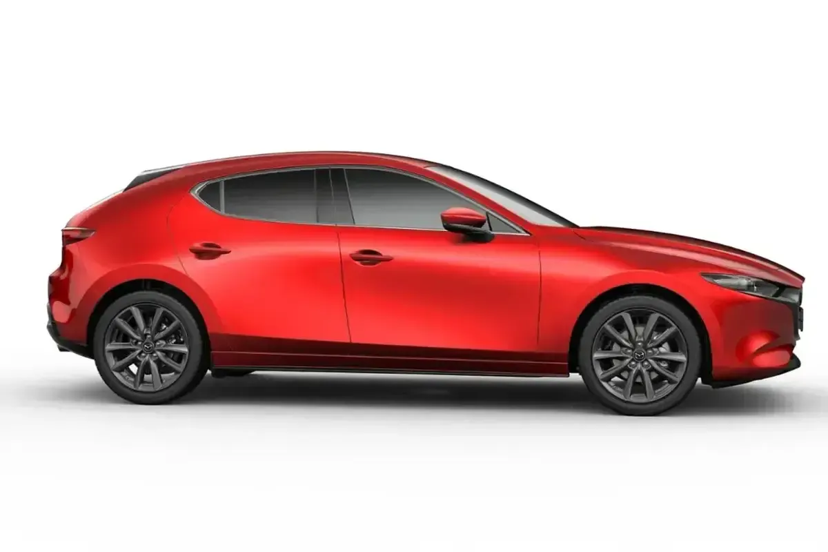 Nowe Mazda 3 Exclusive-Line 140 KM (102 kW) 2026 Czerwony