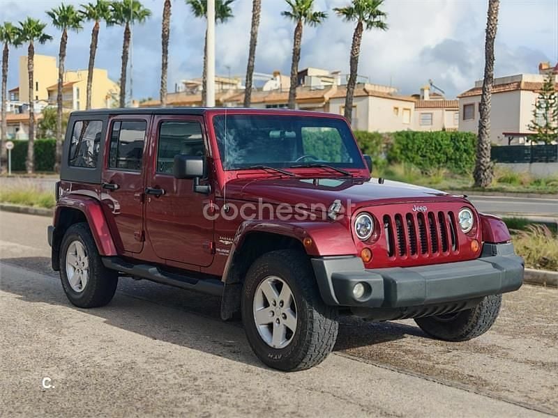 Granate Usado 2009 Jeep Wrangler Unlimited Sahara SUV | 20.990 € (Super precio) - Imagen 1/4