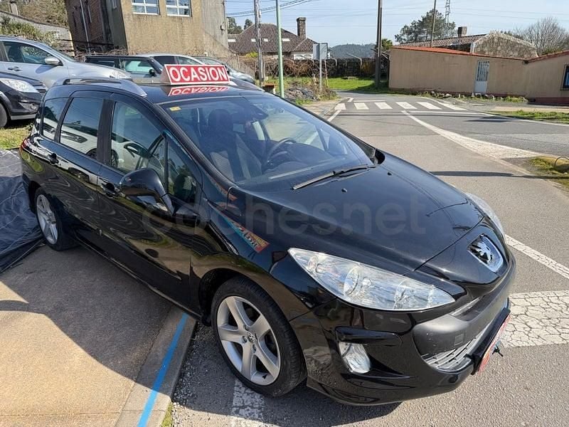 Usado Peugeot 308 SW Sport 120 CV (88 kW) 2009 Negro Familiar