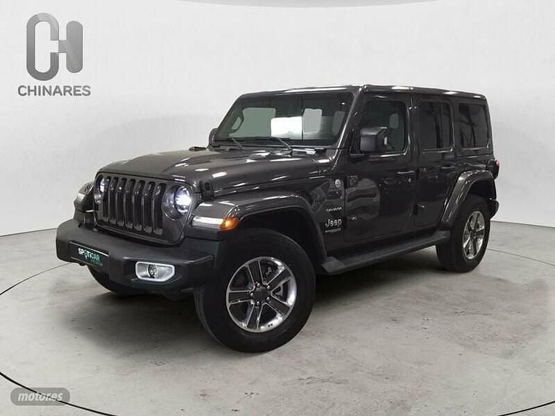 Gris Usado 2020 Jeep Wrangler Sahara SUV | 49.900 € (Precio justo) - Imagen 1/4