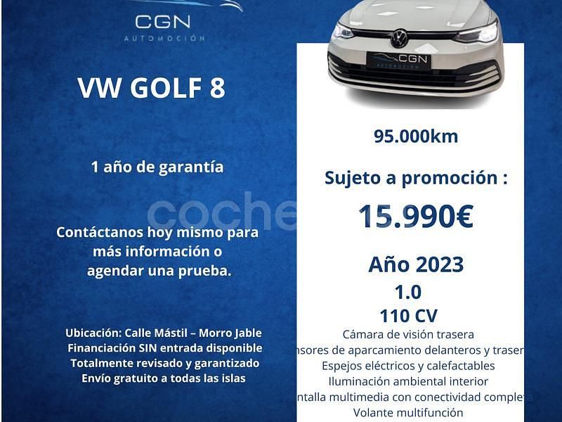 Blanco Usado 2023 VW Golf VIII Berlina | 15.990 € (Super precio) - Imagen 1/4