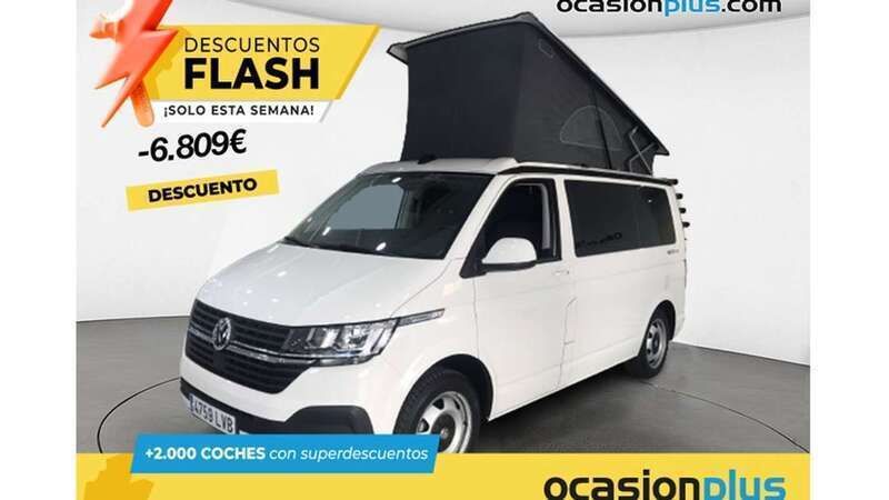 Blanco Usado 2021 VW T6.1 Beach Van | 48.091 € (Un poco caro) - Imagen 1/4