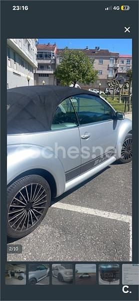Usado VW New Beetle 100 CV (73 kW) 2004 Gris / plata Utilitario