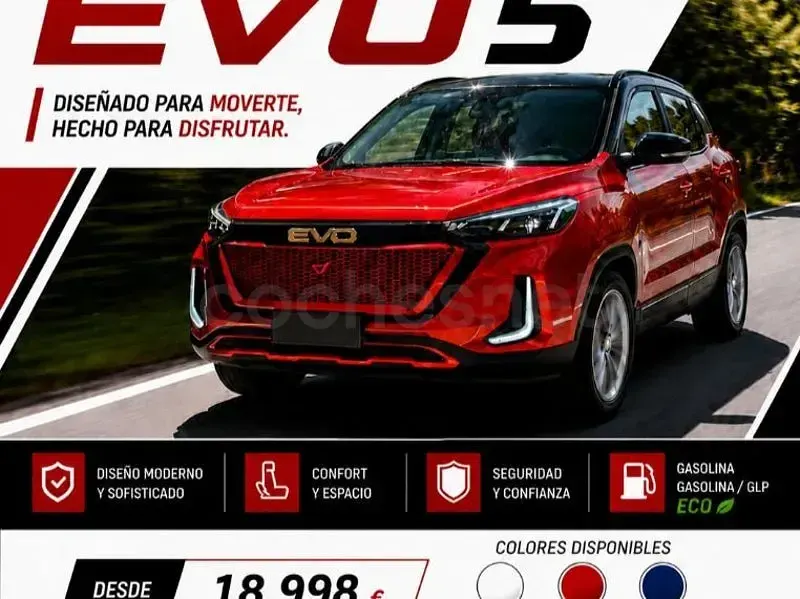 Nuevo EVO Evo 5 127 CV (93 kW) 2025 Rojo SUV