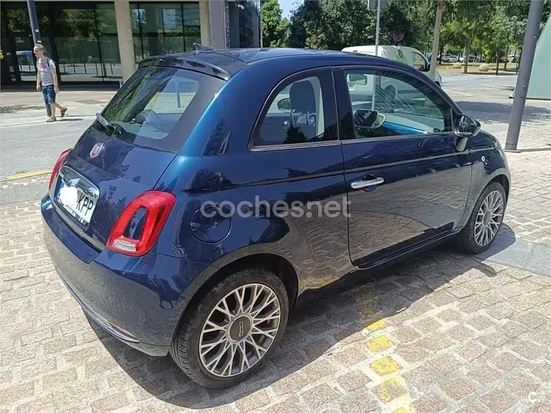 Usado Fiat 500 Lounge 69 CV (50 kW) 2018 Azul Berlina