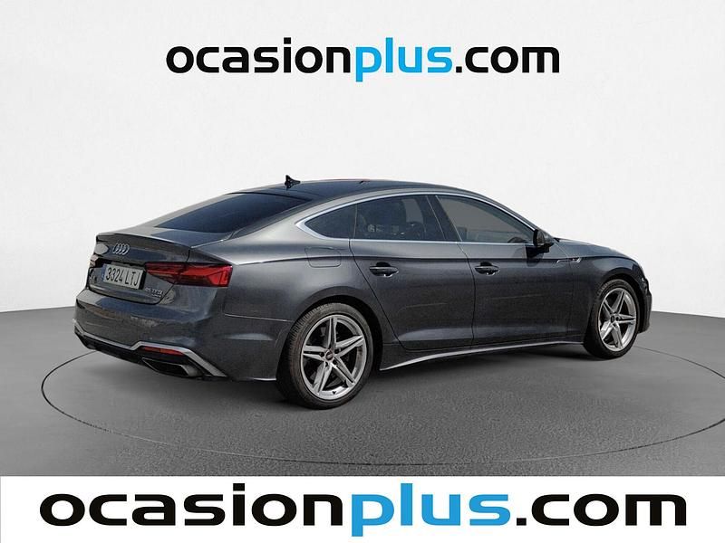Usado Audi A5 S-Line 265 CV (194 kW) 2021 Gris Coupe