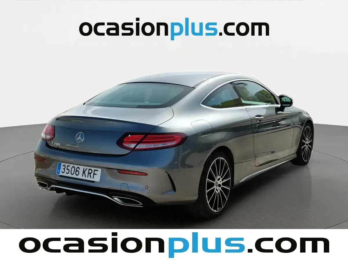Usado Mercedes C200 184 CV (135 kW) 2018 Gris Coupe