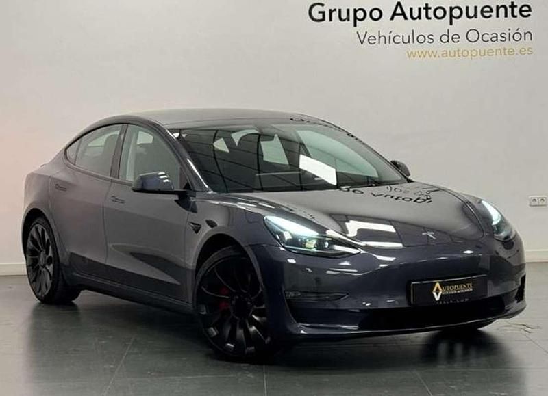 Gris Usado 2022 Tesla Model 3 Performance Berlina | 31.990 € (Precio justo) - Imagen 1/4