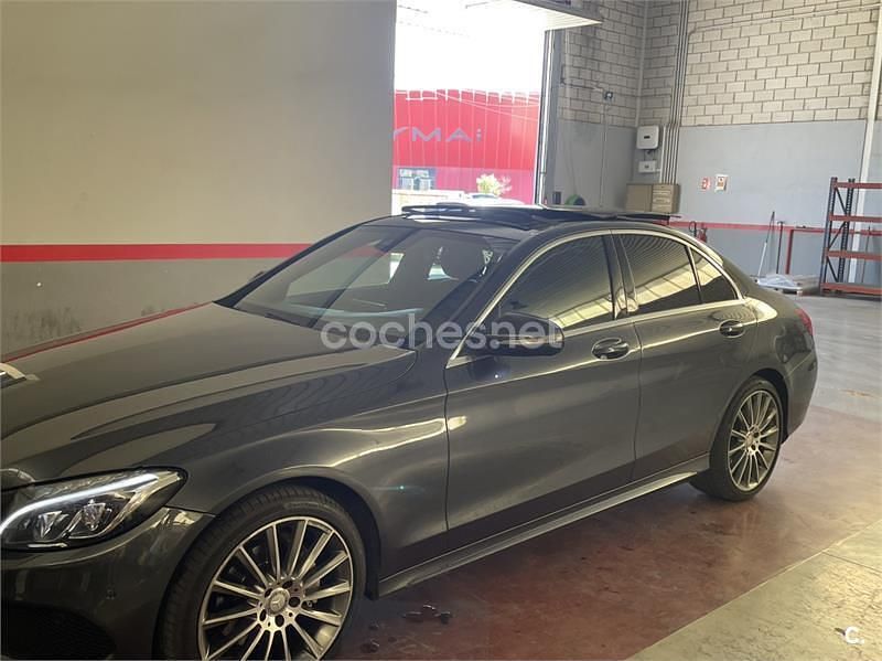 Usado Mercedes C220 AMG 170 CV (125 kW) 2015 Gris / plata Berlina