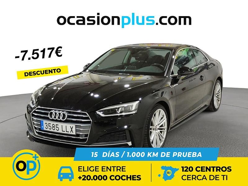 Usado Audi A5 S-Line 150 CV (110 kW) 2020 Negro Coupe