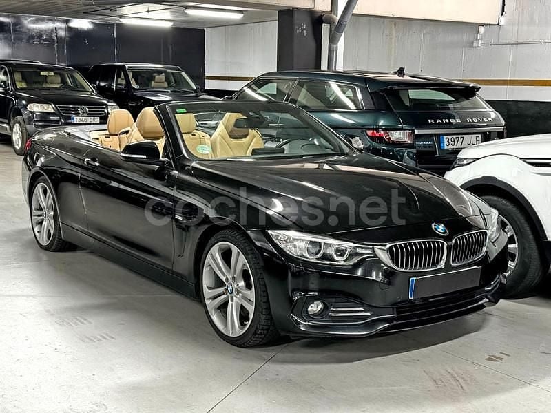 Negro Usado 2014 BMW 420 Luxury Line Descapotable | 23.990 € (Caro) - Imagen 1/4