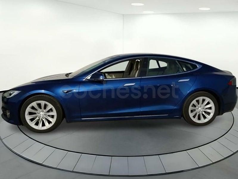 Usado Tesla Model S 450 kW (613 CV) 2018 Azul Utilitario