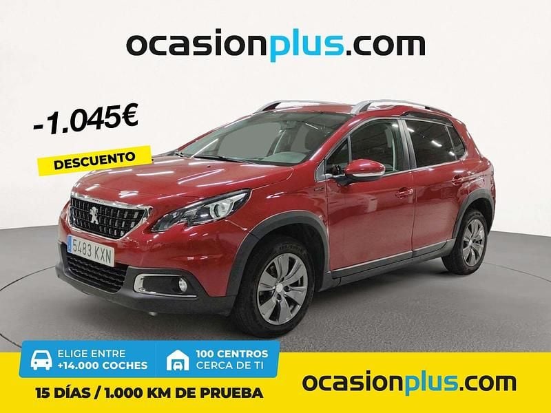 Rojo Usado 2019 Peugeot 2008 Signature Sky SUV | 11.500 € (Precio justo) - Imagen 1/4