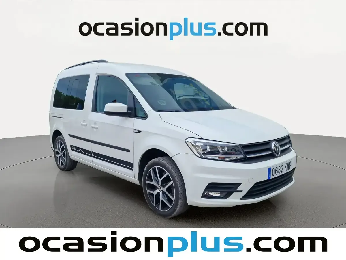 Usado VW Caddy 150 CV (110 kW) 2019 Blanco Monovolumen
