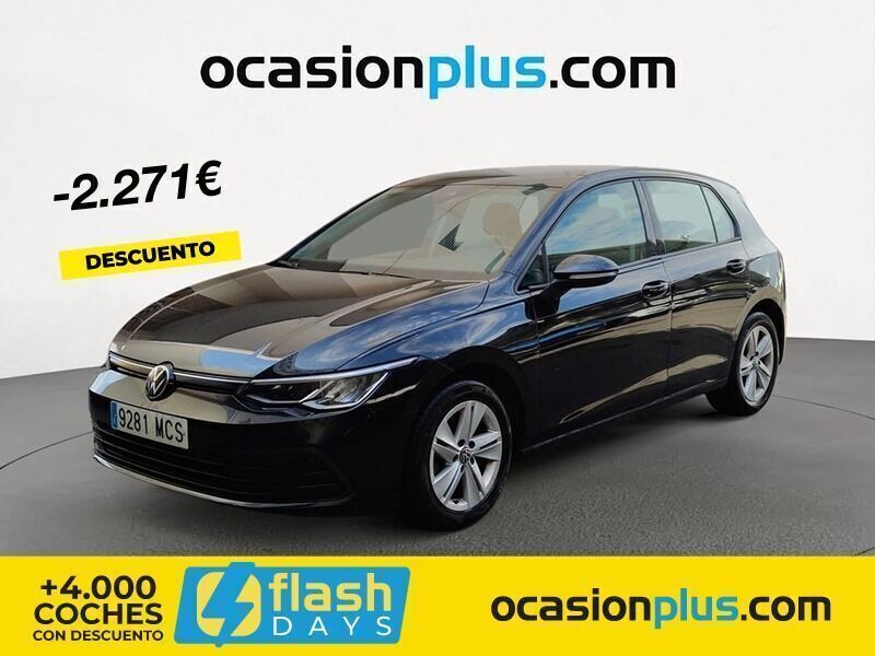 Negro Usado 2022 VW Golf VIII Life | 23.490 € (Precio justo) - Imagen 1/4