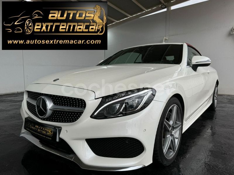 Blanco Usado 2017 Mercedes C220 Descapotable | 29.999 € (Precio justo) - Imagen 1/4