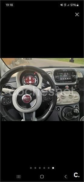 Usado Fiat 500 Mirror 69 CV (50 kW) 2017 Negro Berlina