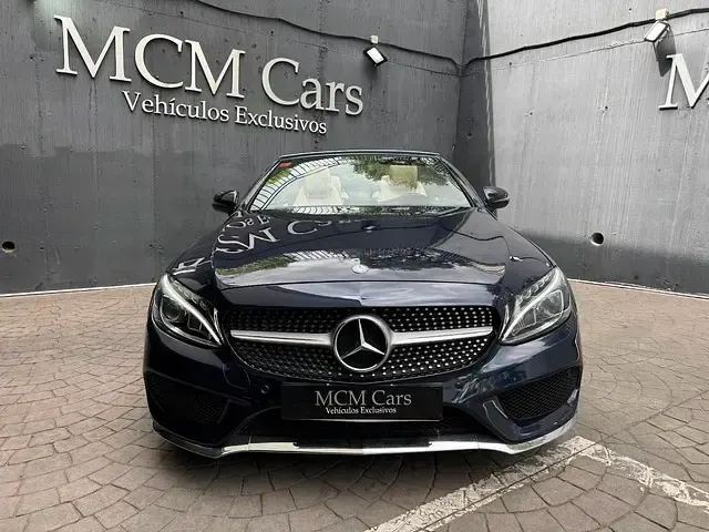 Usado Mercedes C220 170 CV (125 kW) 2017 Azul Descapotable