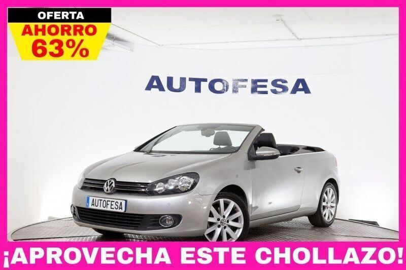 Gris Usado 2013 VW Golf Cabriolet Sportline Descapotable | 12.850 € (Precio justo) - Imagen 1/4