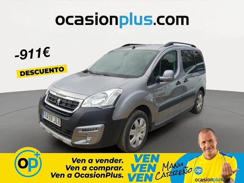 Usado Peugeot Partner Outdoor 100 CV (73 kW) 2016 Gris Monovolumen
