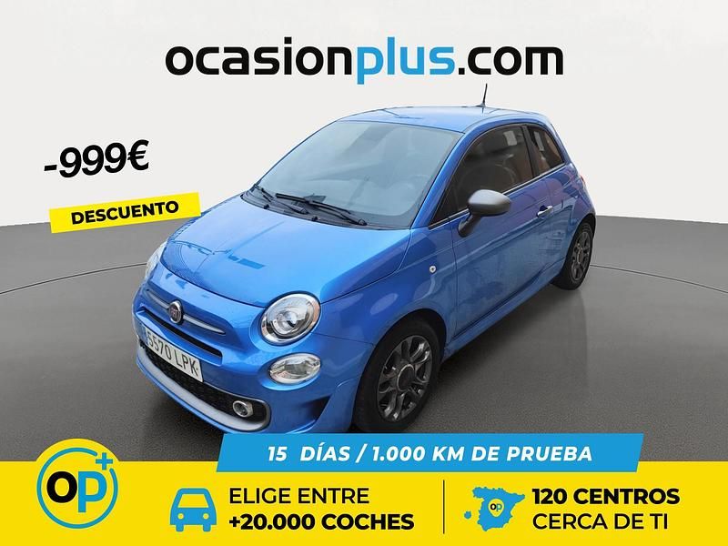 Azul Usado 2021 Fiat 500 S Berlina | 10.990 € (Precio justo) - Imagen 1/4