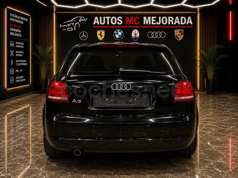 Usado Audi A3 Ambiente 102 CV (75 kW) 2008 Negro Utilitario