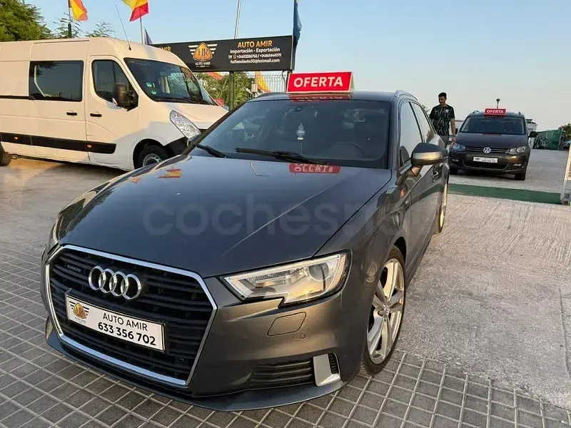 Usado Audi A3 184 CV (135 kW) 2017 Gris / plata Berlina