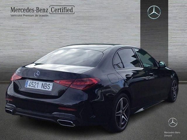 Usado Mercedes C220 AMG line 200 CV (147 kW) 2025 Negro obsidiana Berlina