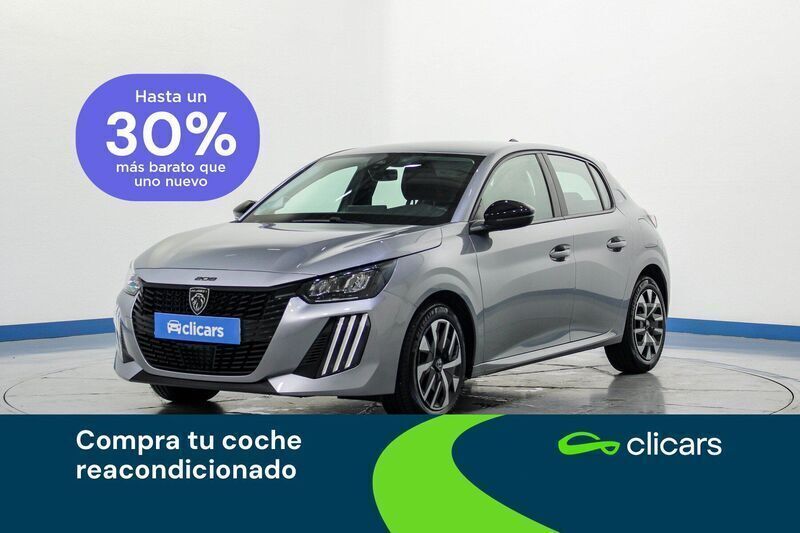 Gris Usado 2024 Peugeot 208 Active Utilitario | 14.990 € (Precio justo) - Imagen 1/4