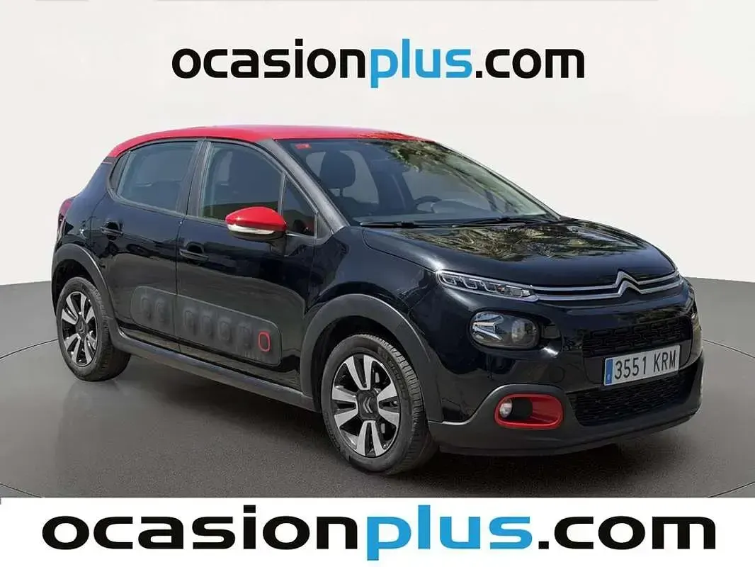 Usado Citroën C3 Feel 82 CV (60 kW) 2018 Negro Utilitario