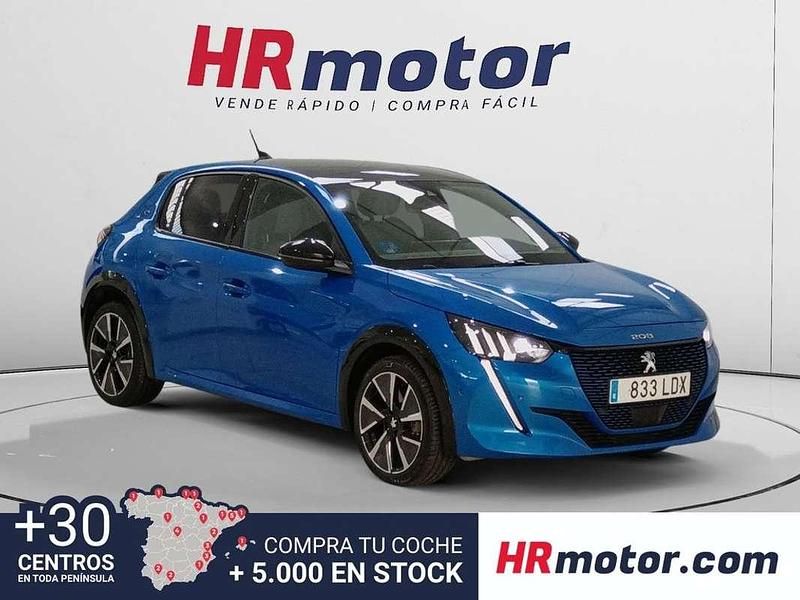 Azul Usado 2020 Peugeot e-208 GT Utilitario | 14.950 € (Precio justo) - Imagen 1/4