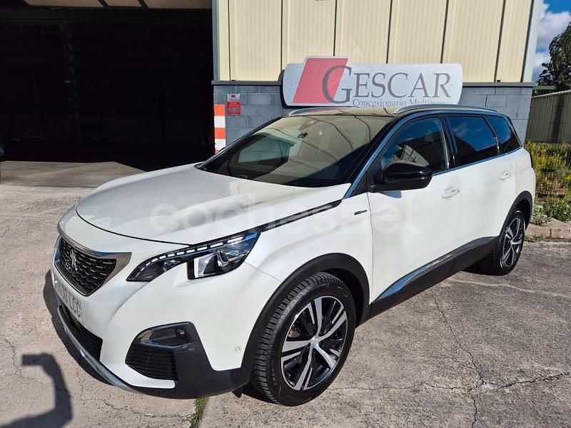 Blanco Usado 2019 Peugeot 5008 GT-line Monovolumen | 18.990 € (Precio justo) - Imagen 1/4