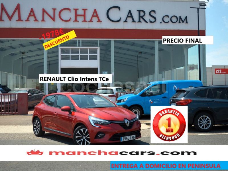 Rojo Usado 2021 Renault Clio V Intens Berlina | 10.990 € (Precio justo) - Imagen 1/4