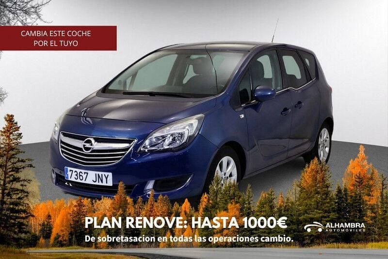 Azul Usado 2016 Opel Meriva Excellence Monovolumen | 9690 € (Precio justo) - Imagen 1/4