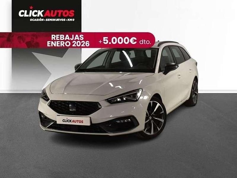 Blanco Usado 2021 Seat Leon FR Familiar | 16.300 € (Super precio) - Imagen 1/4
