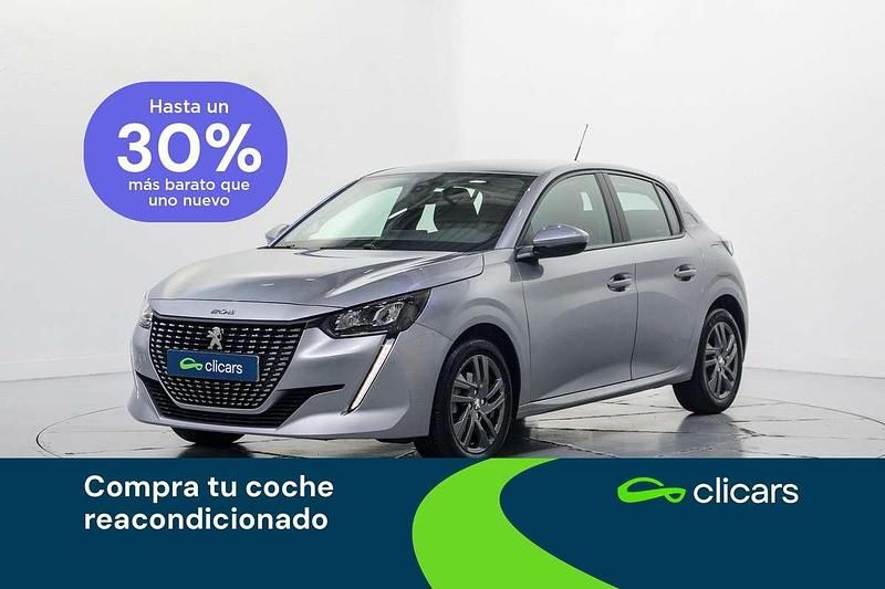 Plateado Usado 2021 Peugeot 208 Active Utilitario | 10.890 € (Buen precio) - Imagen 1/4