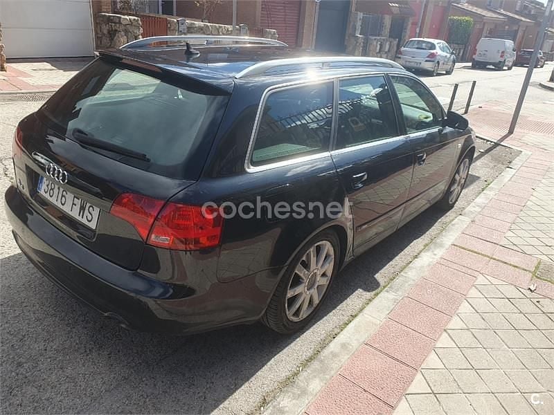 Usado Audi A4 S-Line 170 CV (125 kW) 2007 Negro Familiar